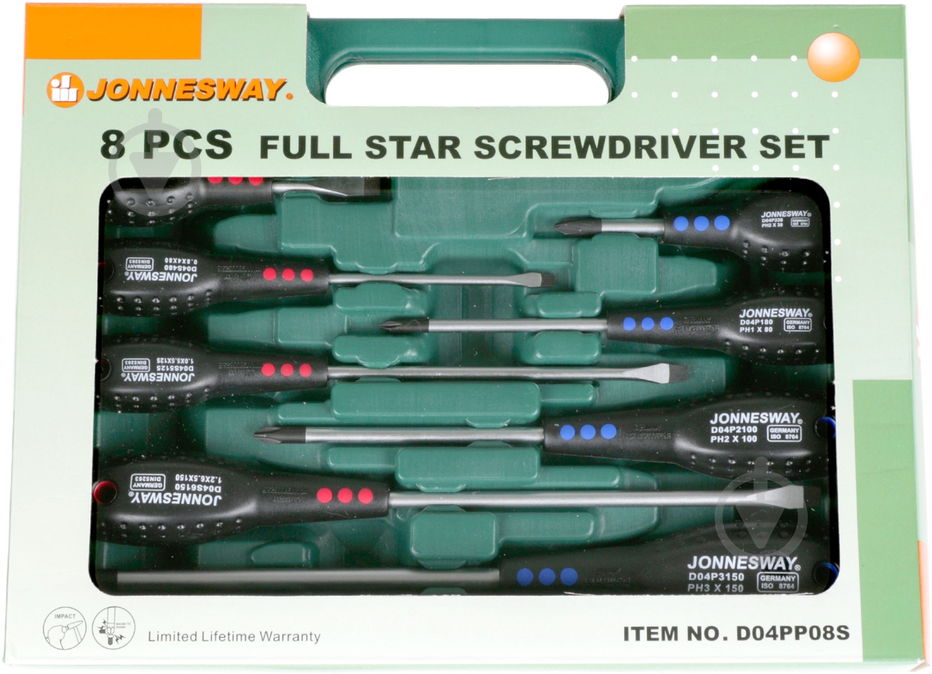 Набор отверток Jonnesway  D04PP08S - фото 4