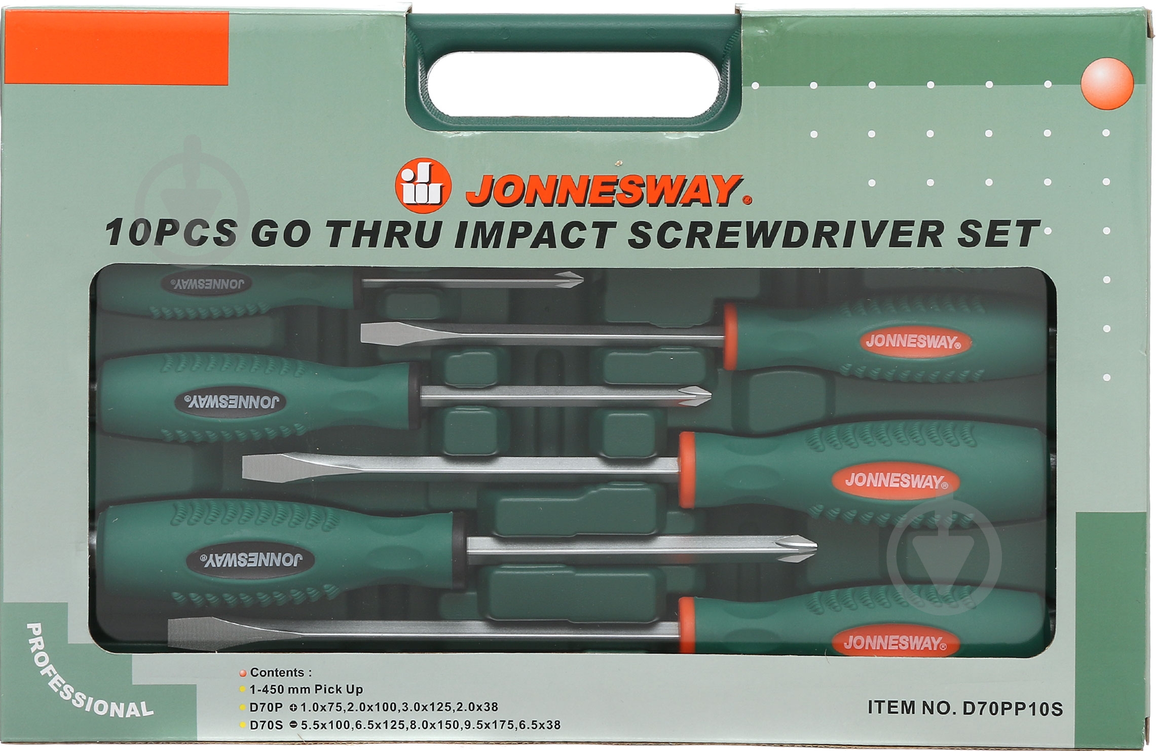 Набор отверток JONNESWAY D70PP10S - фото 3 Набор отверток JONNESWAY D70PP10S - фото 3