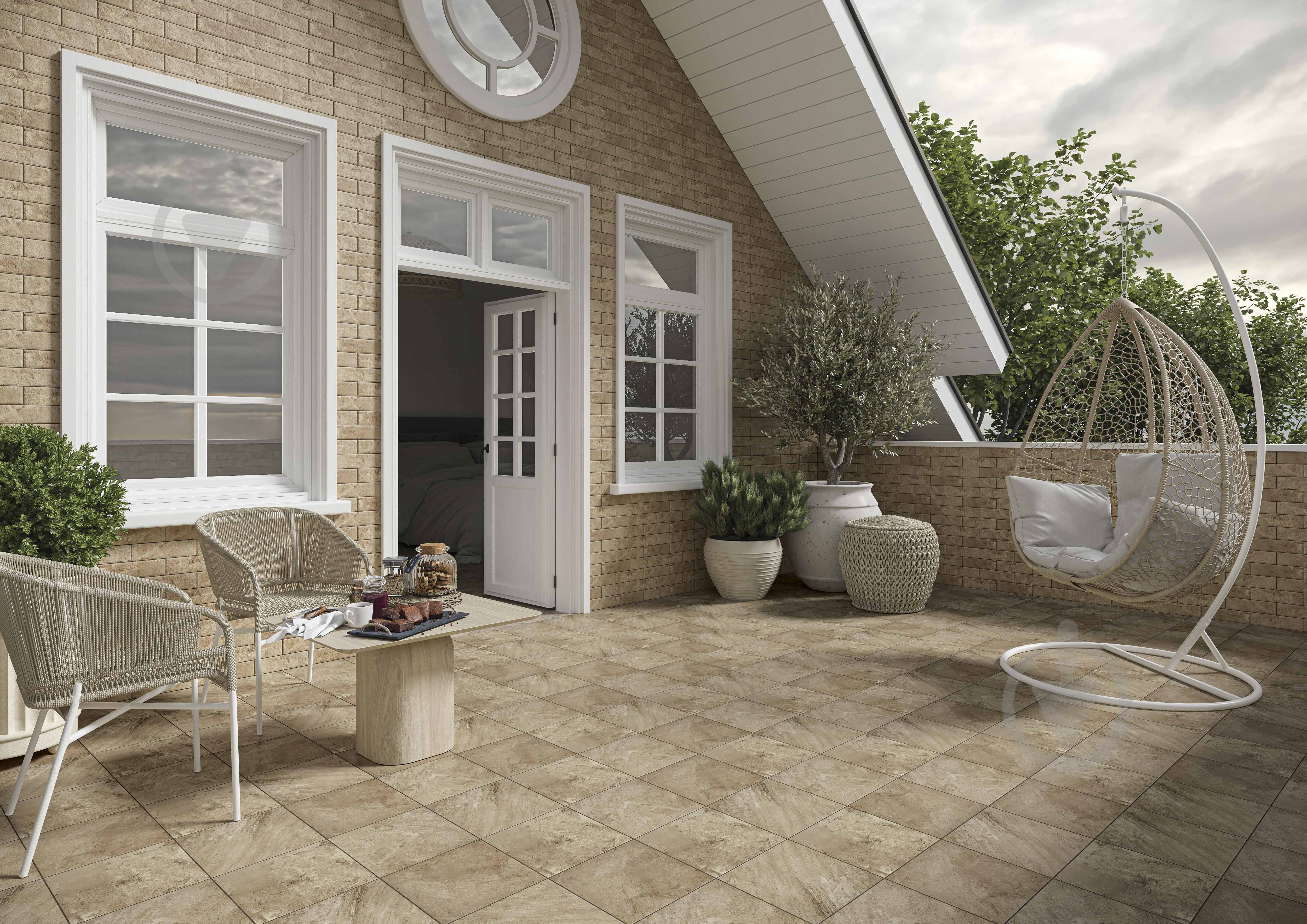 Клинкерная плитка Ceramika Paradyz Mattone pietra ochra klinkier 30x30 см (1,26) - фото 5