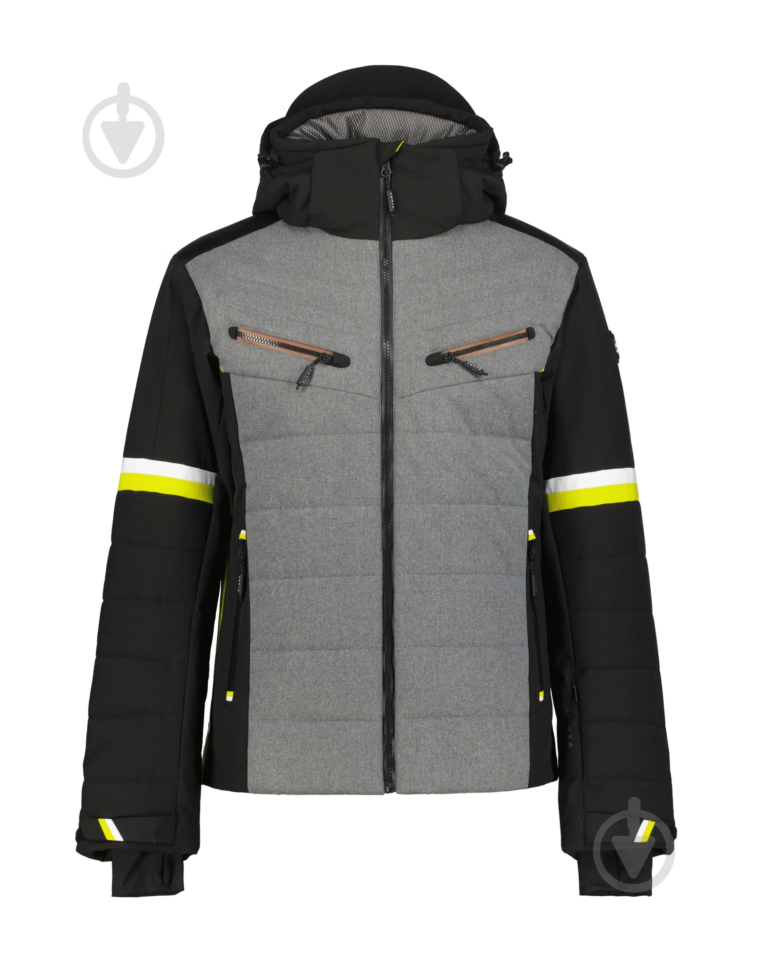 Куртка мужская зимняя LUHTA ALAKITKA 36584_412_L_811 р.50 серая с черным - фото 1