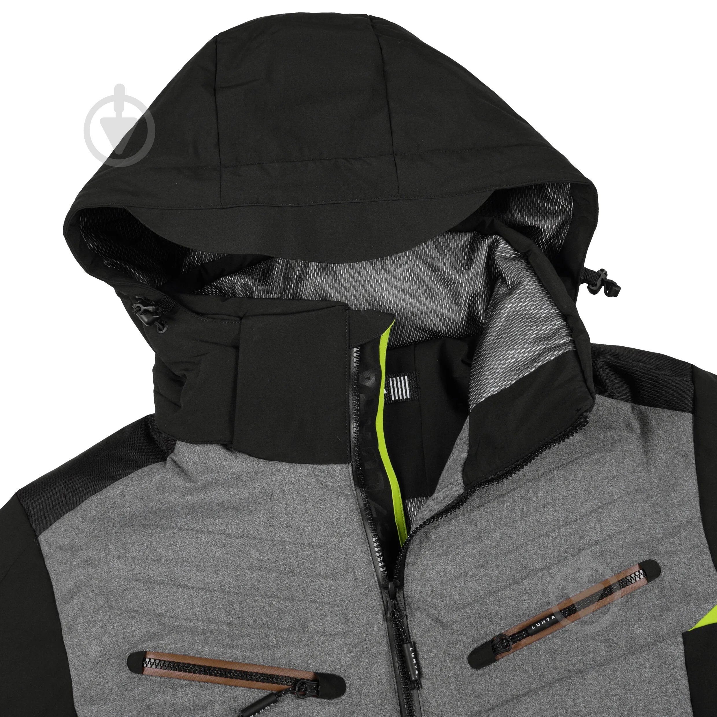 Куртка мужская зимняя LUHTA ALAKITKA 36584_412_L_811 р.50 серая с черным - фото 6