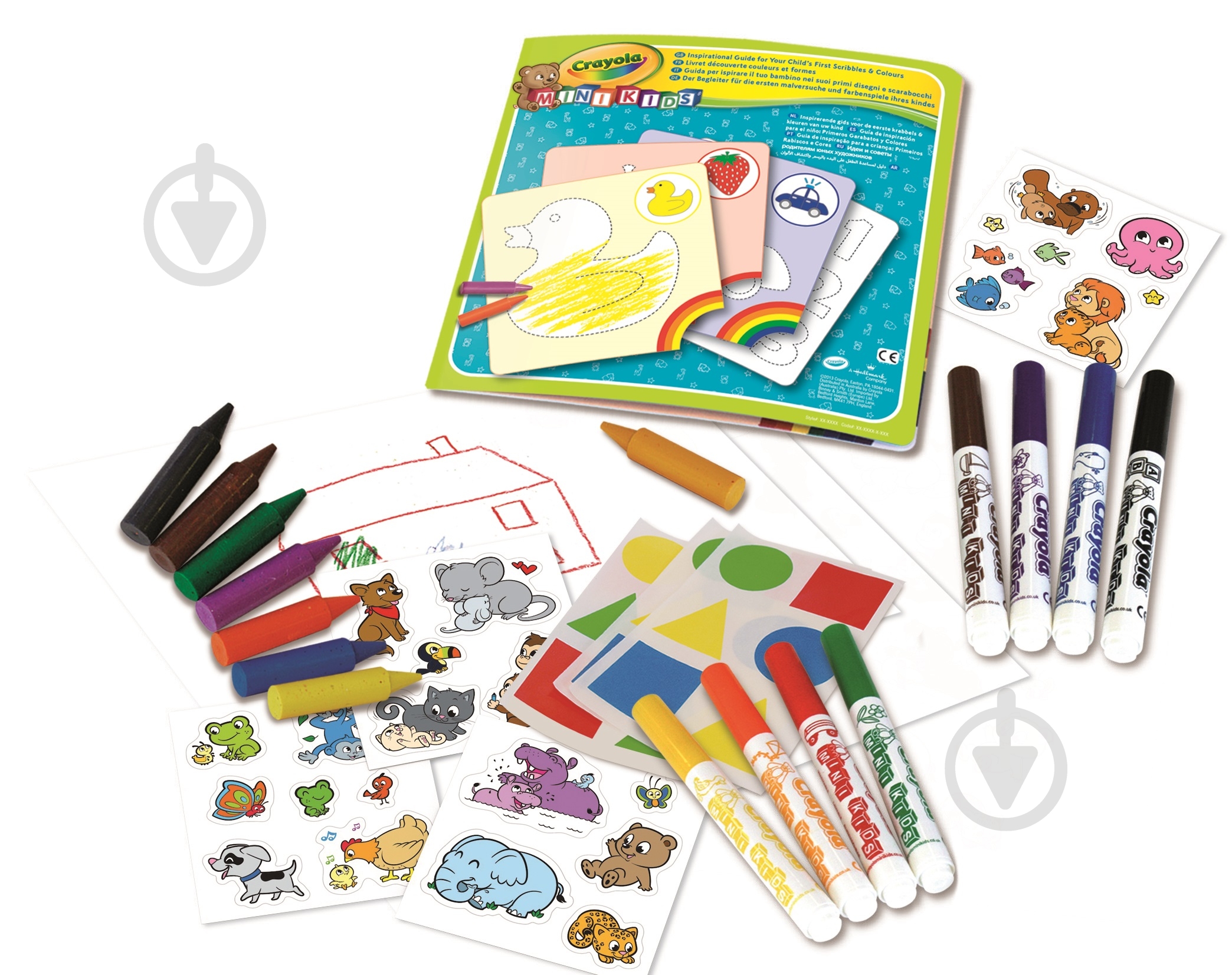 Набор Mini Kids Мой первый набор для рисования со стикерами Crayola - фото 1