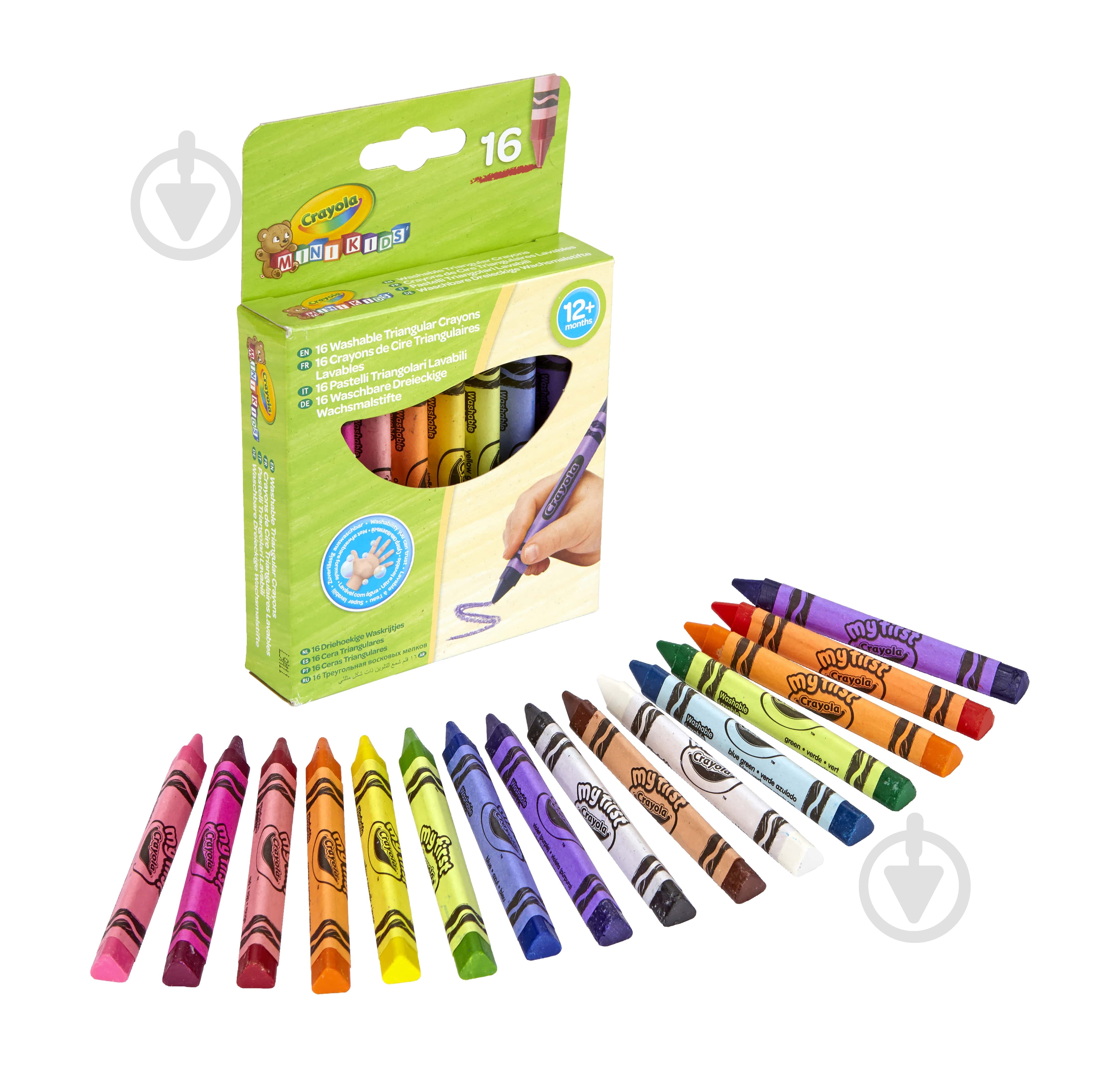 Мел восковый Mini Kids 16 шт./уп. Crayola - фото 1