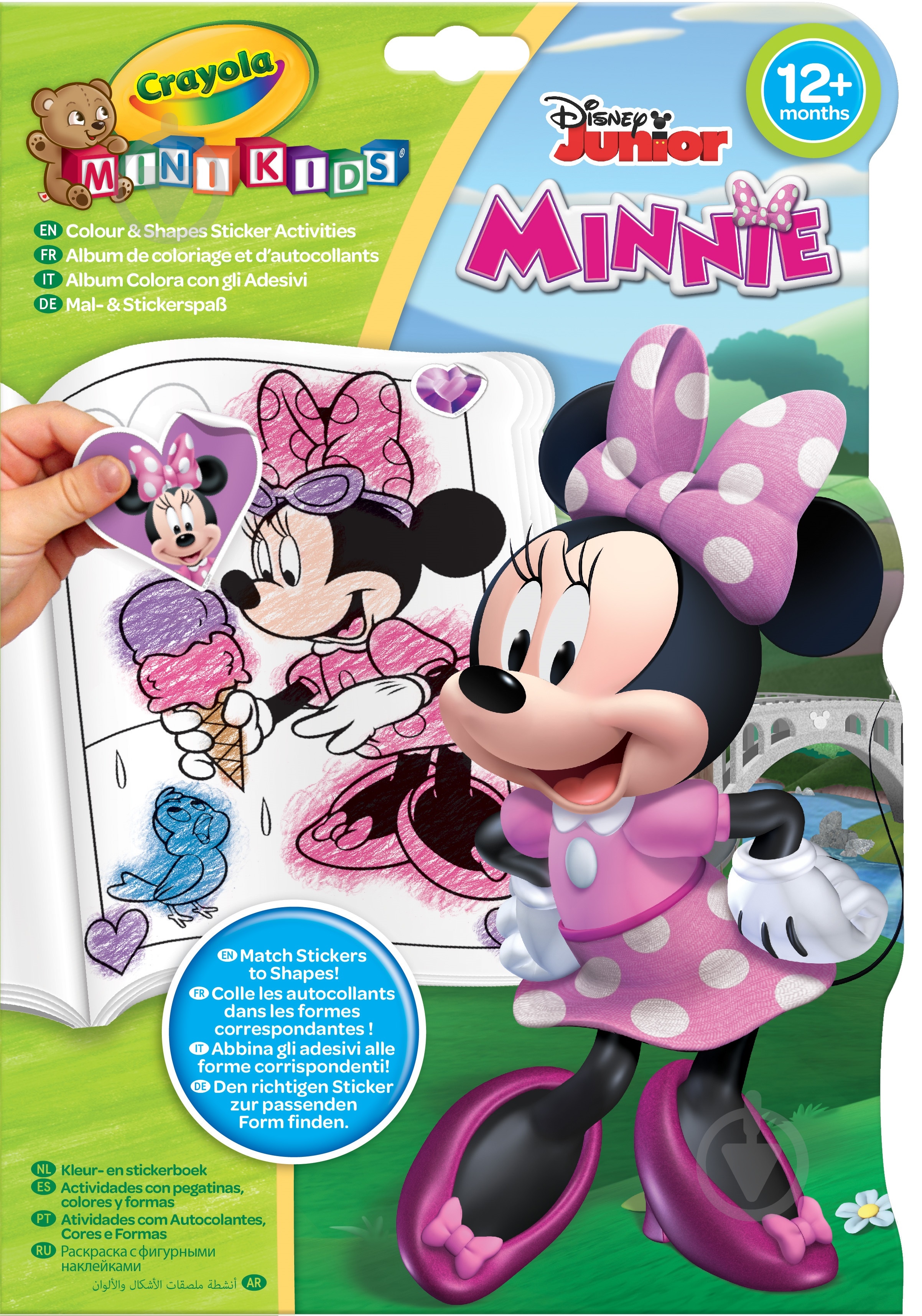 Набор для рисования Mini Kids со стикерами Minnie Mouse Crayola - фото 1