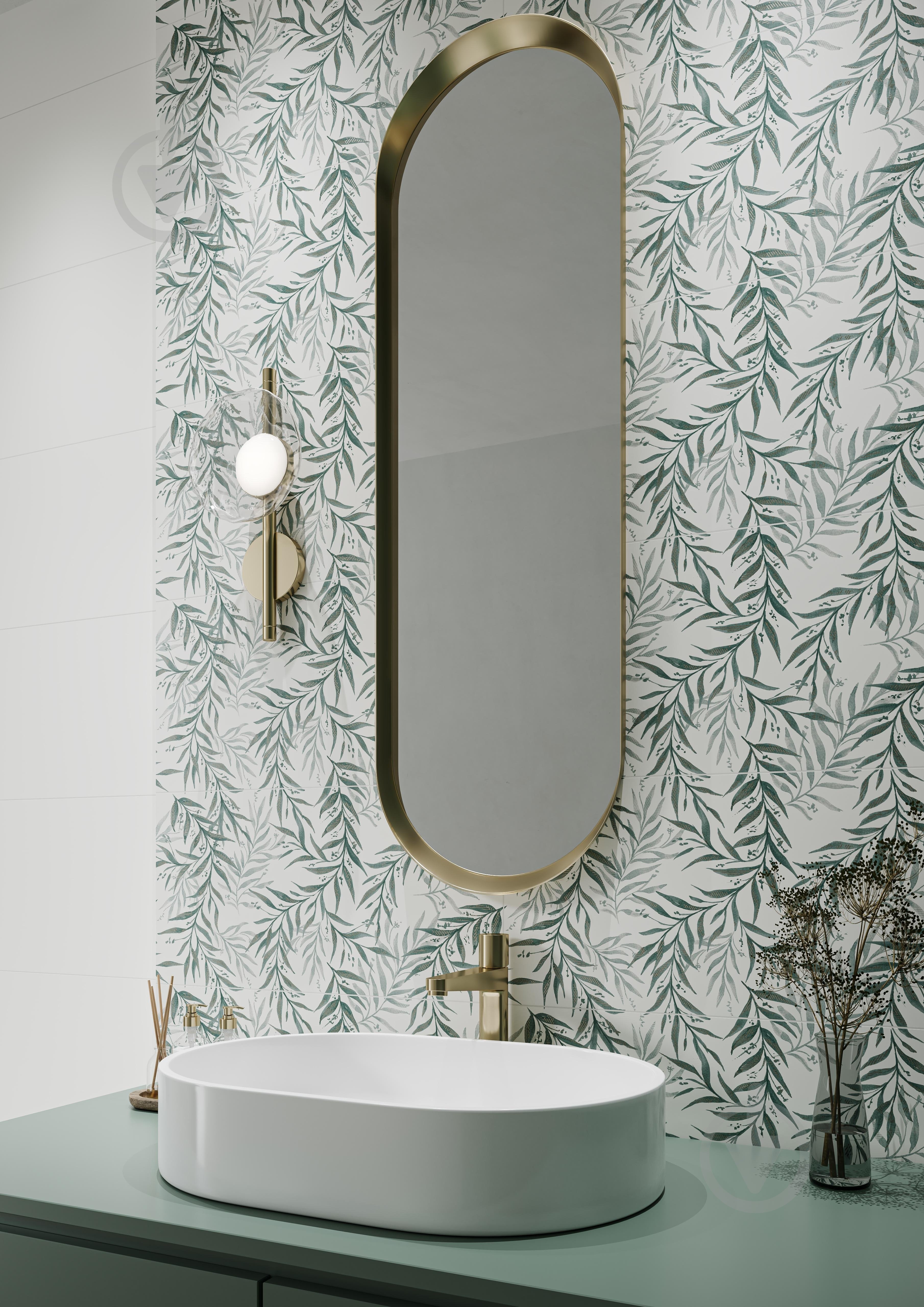 Плитка Ceramika Paradyz Salvinia green dekor mat 30x60 см - фото 3
