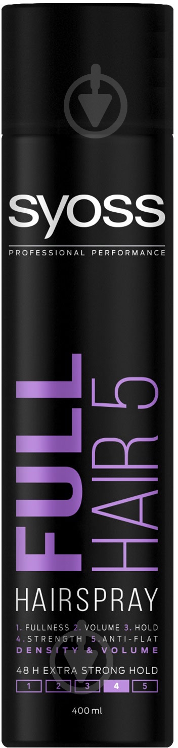 Лак для волос SYOSS Full Hair 5 Объем экстрасильная фиксация Full Hair 5 400 мл - фото 1