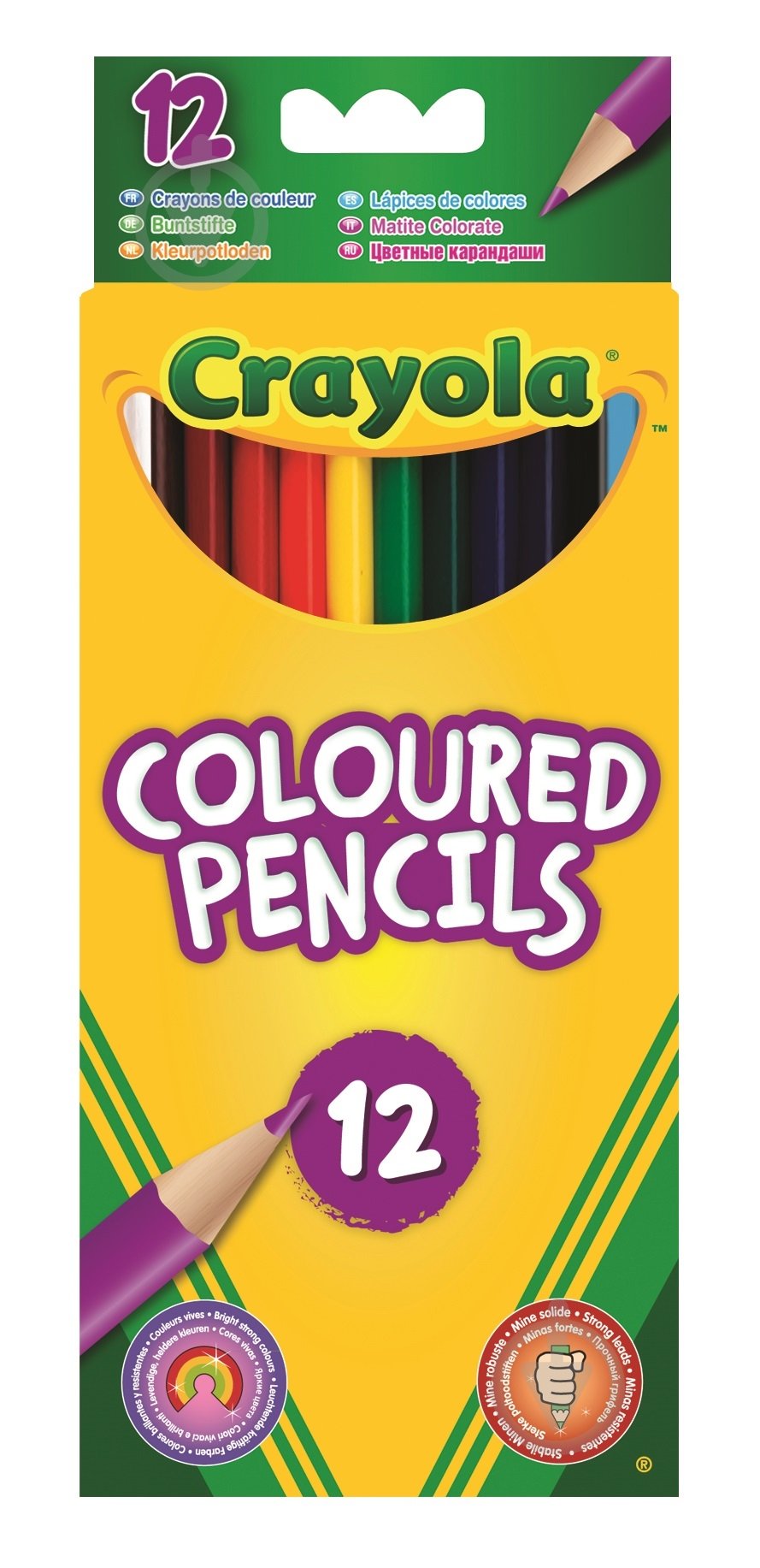 Олівці кольорові 12 шт./уп. Crayola - фото 1