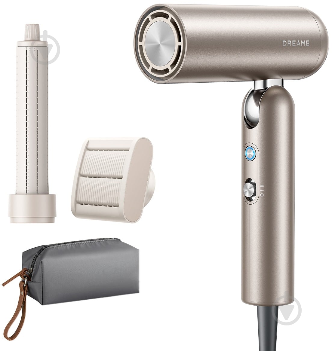 Фен DREAME Hair Dryer Pocket (AHD51) Titanium - фото 1 Фен DREAME Hair Dryer Pocket (AHD51) Titanium - фото 1