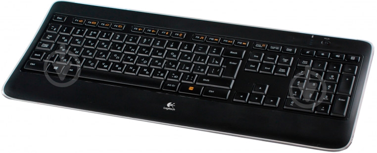 Клавиатура Logitech K800 Illuminated WL Ru (920-002395) black - фото 2