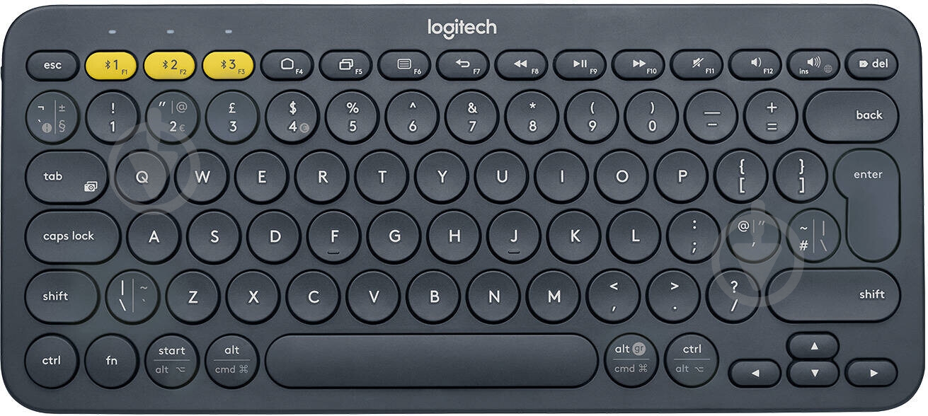 Клавиатура Logitech Multi-Device K380 BT Ru (920-007584) black - фото 1