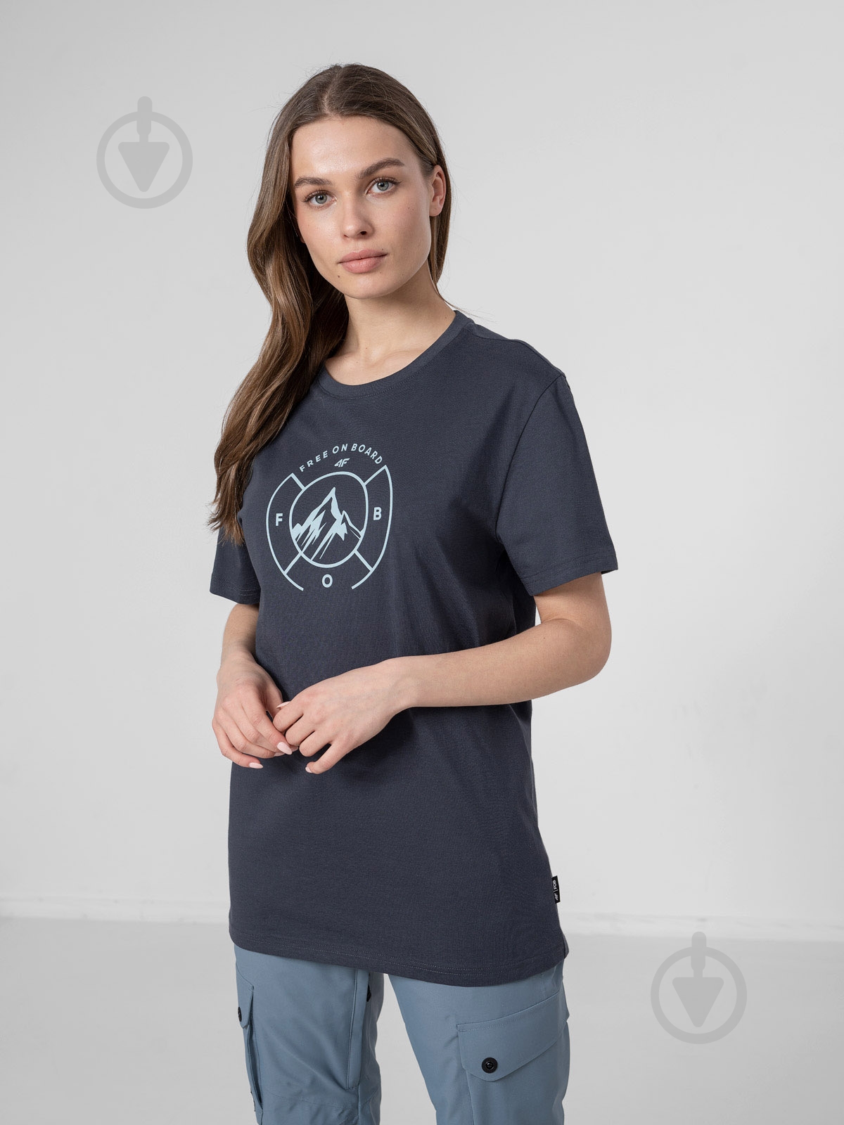 Футболка 4F WOT-SHIRT TSD011 H4Z22-TSD011-23S р.XL сірий - фото 1