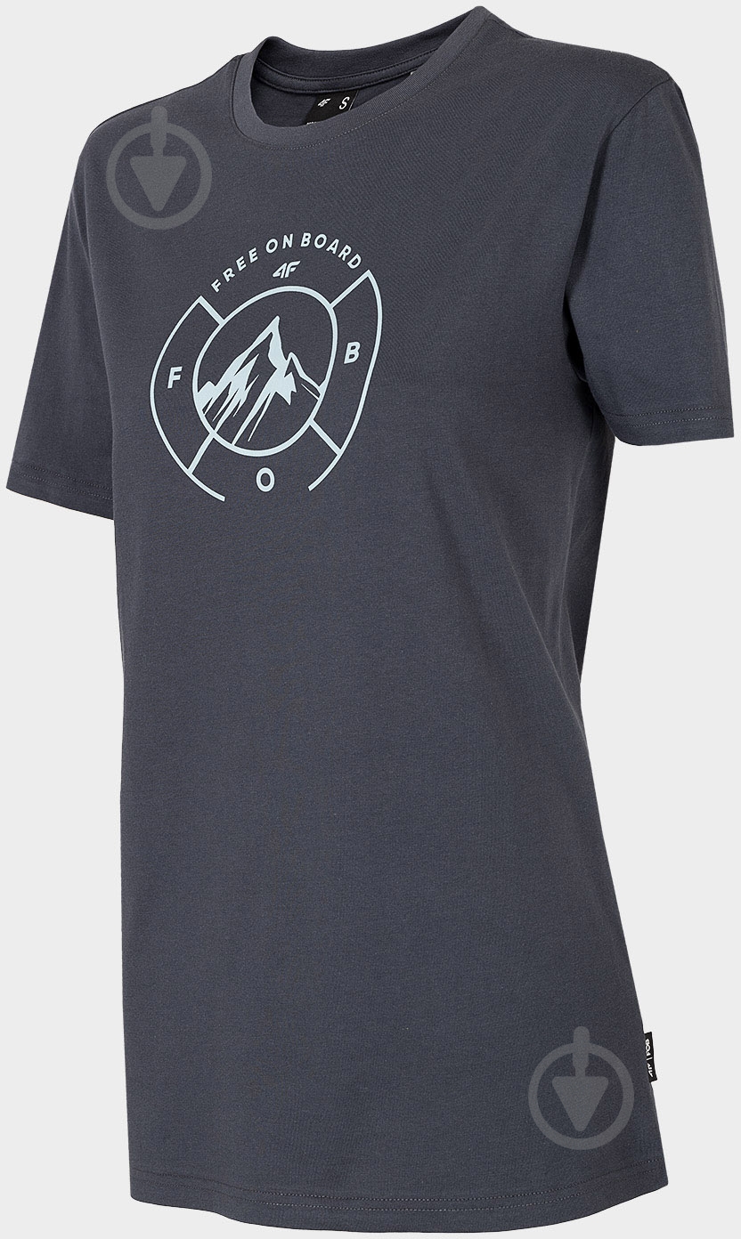 Футболка 4F WOT-SHIRT TSD011 H4Z22-TSD011-23S р.XL сірий - фото 2