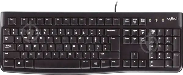 Клавиатура Logitech K120 OEM USB Ukr (920-002643) USB black - фото 1