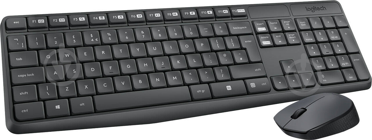 Комплект клавиатура + мышь Logitech Wireless Combo MK235 black (920-007948) - фото 1 Комплект клавиатура + мышь Logitech Wireless Combo MK235 black (920-007948) - фото 1