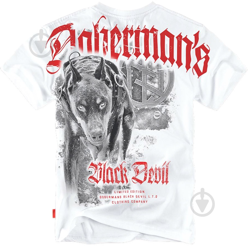 Футболка Dobermans Aggressive TS154 Black Devil р. L белый - фото 2