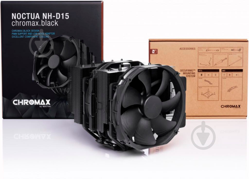 Процессорный кулер Noctua NH-D15 CHROMAX.BLACK - фото 4