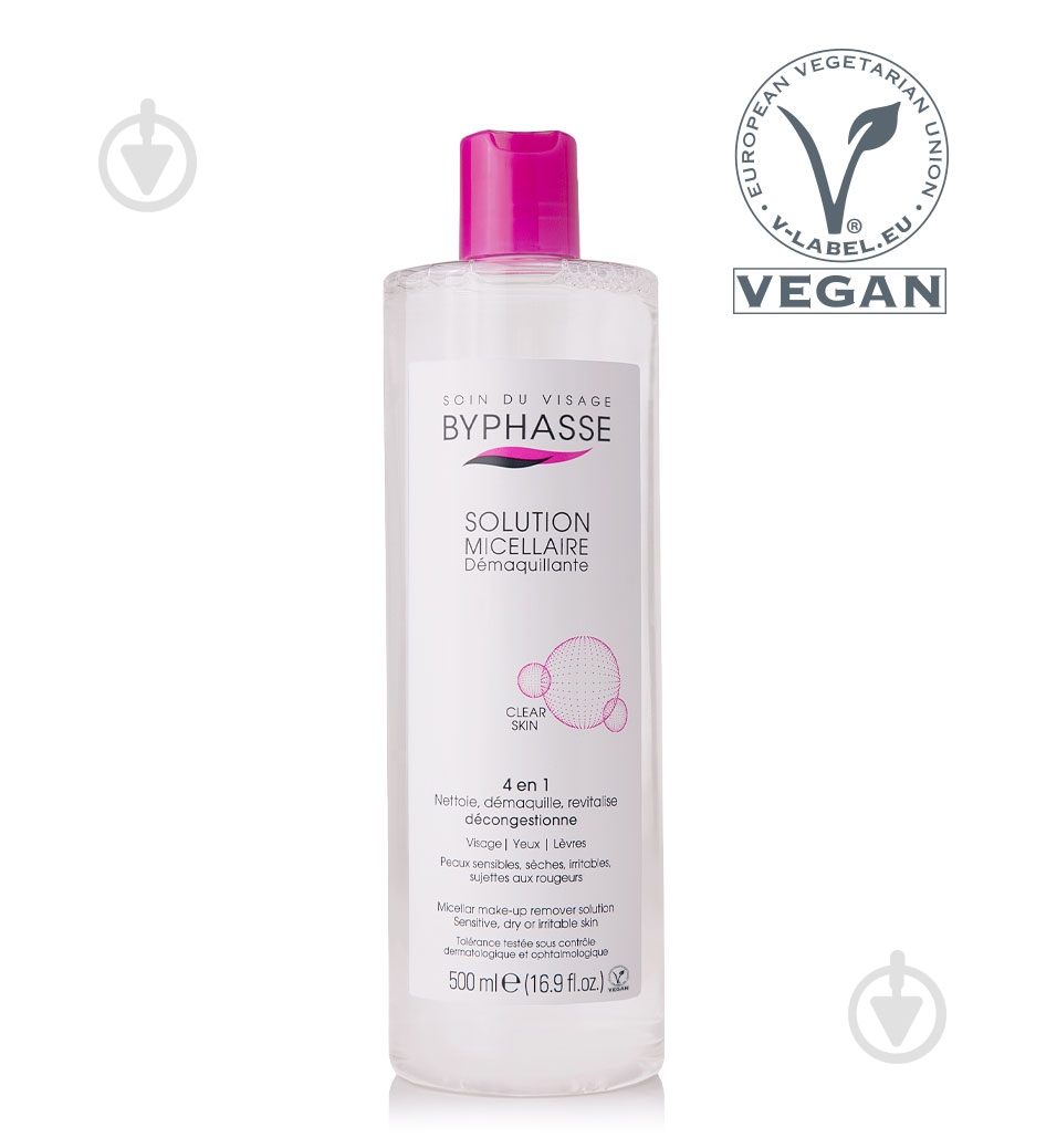Мицеллярная вода Byphasse Solución micelar 500 мл - фото 1