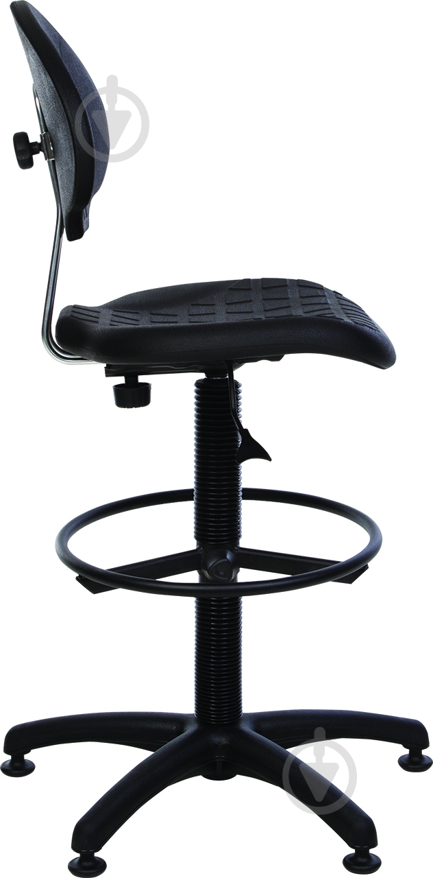 Крісло Nowy Styl LABORANT GTS RING BASE BLACK STOPKI чорний - фото 2