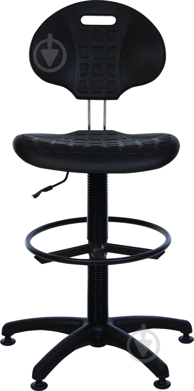 Крісло Nowy Styl LABORANT GTS RING BASE BLACK STOPKI чорний - фото 3