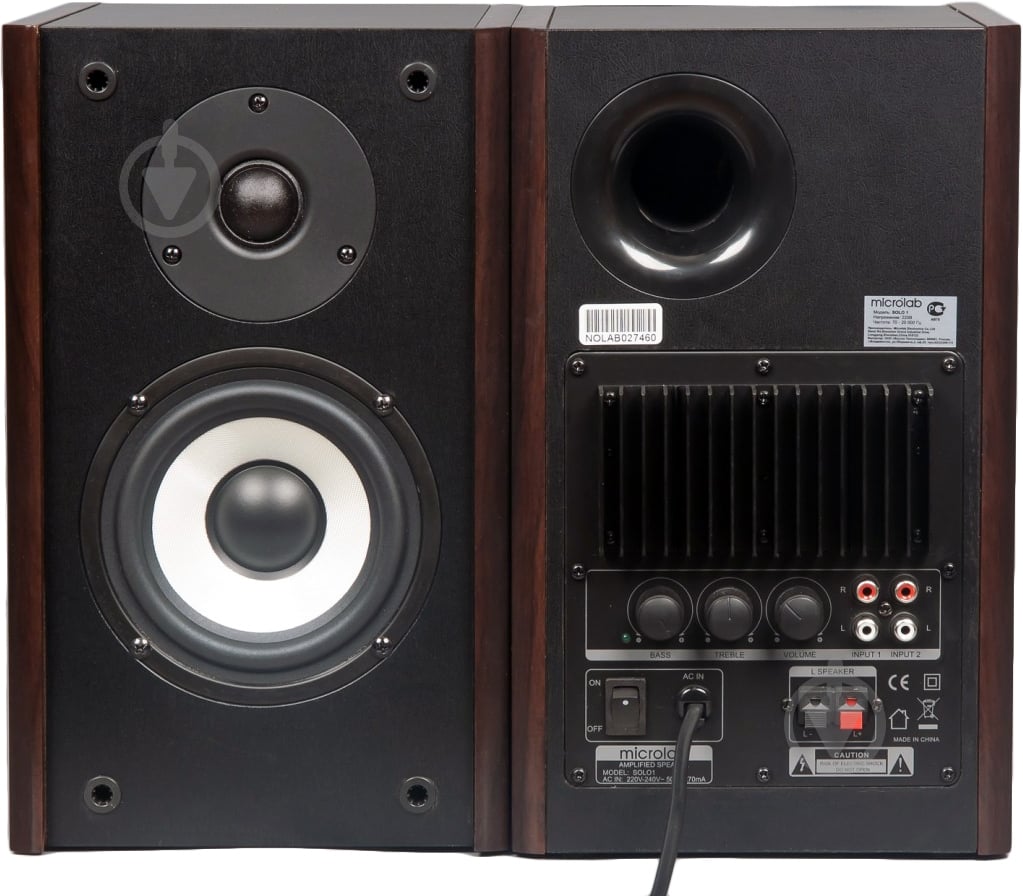 Колонки Microlab SOLO 1 (SOLO-1C) 2.0 black - фото 2