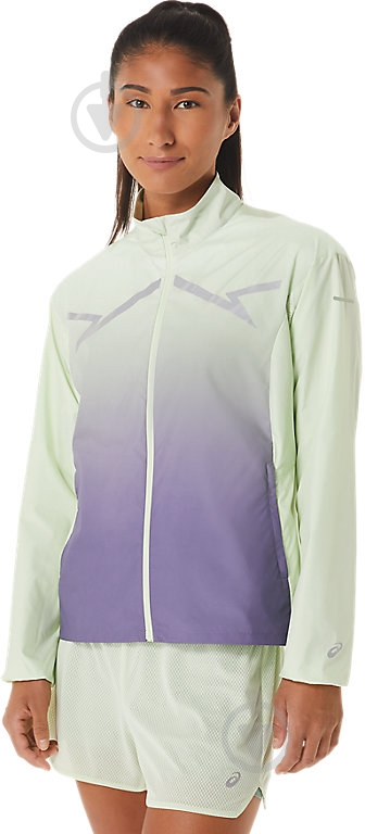 Ветровка Asics LITE-SHOW JACKET 2012C742-300 р.S синяя - фото 1