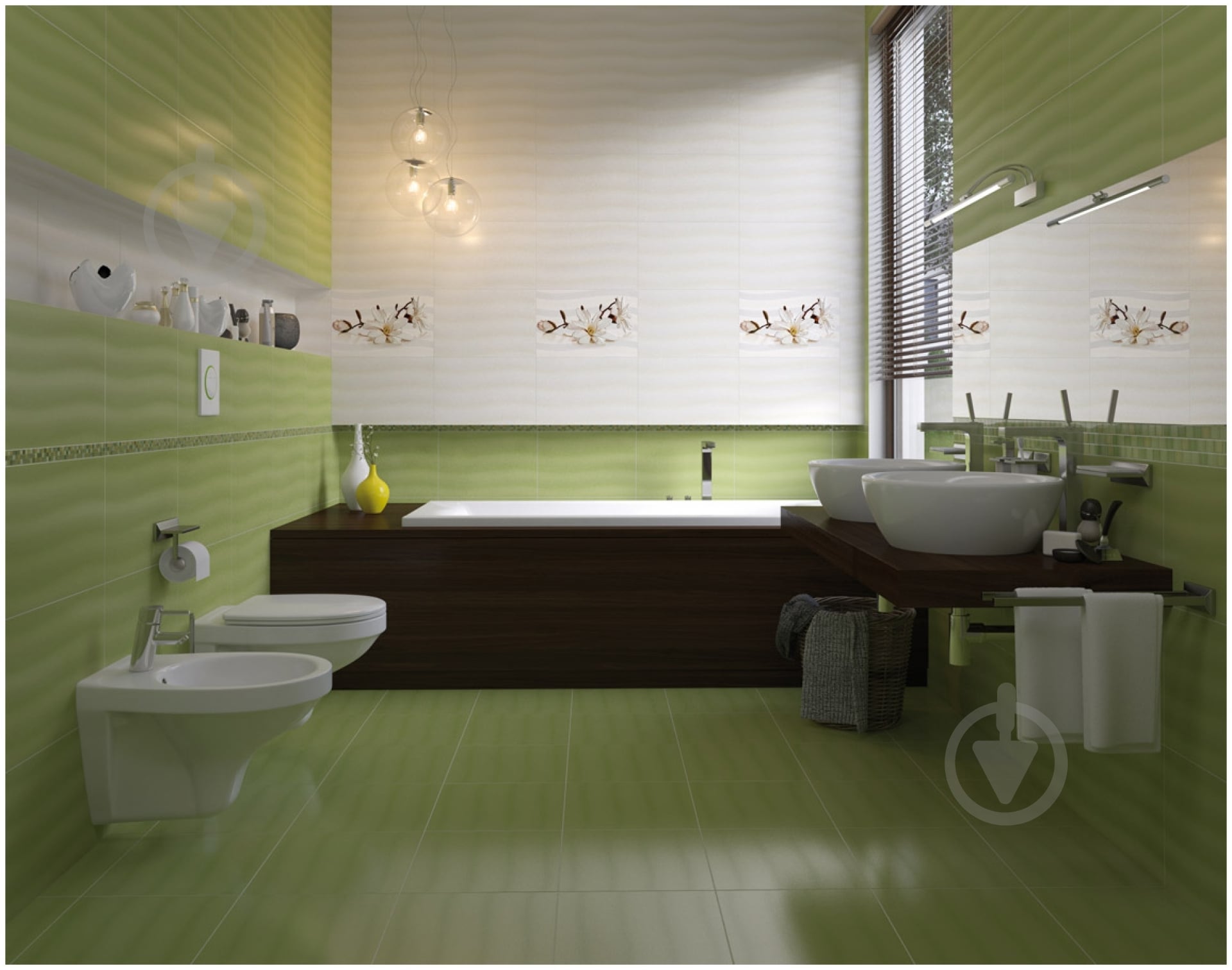 Плитка Opoczno Флора крем 30x45 - фото 3