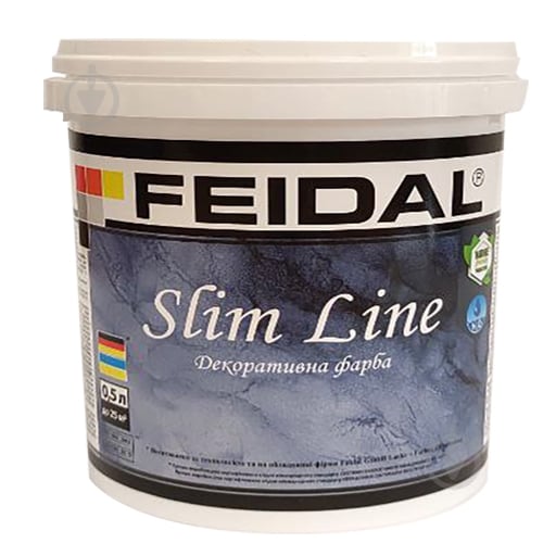 Декоративна фарба Feidal Slim Line білий 0,5 л - фото 1 Декоративна фарба Feidal Slim Line білий 0,5 л - фото 1