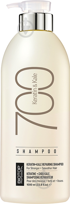 Шампунь BIOTOP Keratin + Kale 700 1000 мл - фото 1