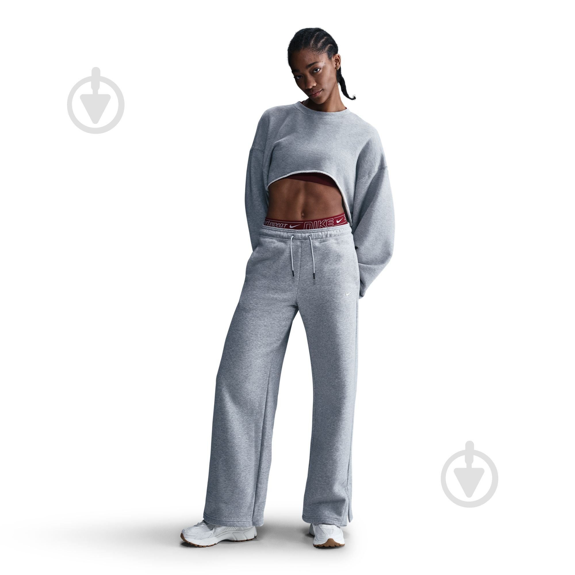 Штани Nike W NSW PHNX FLC PANT GLS HV6522-063 р. L сірий - фото 2