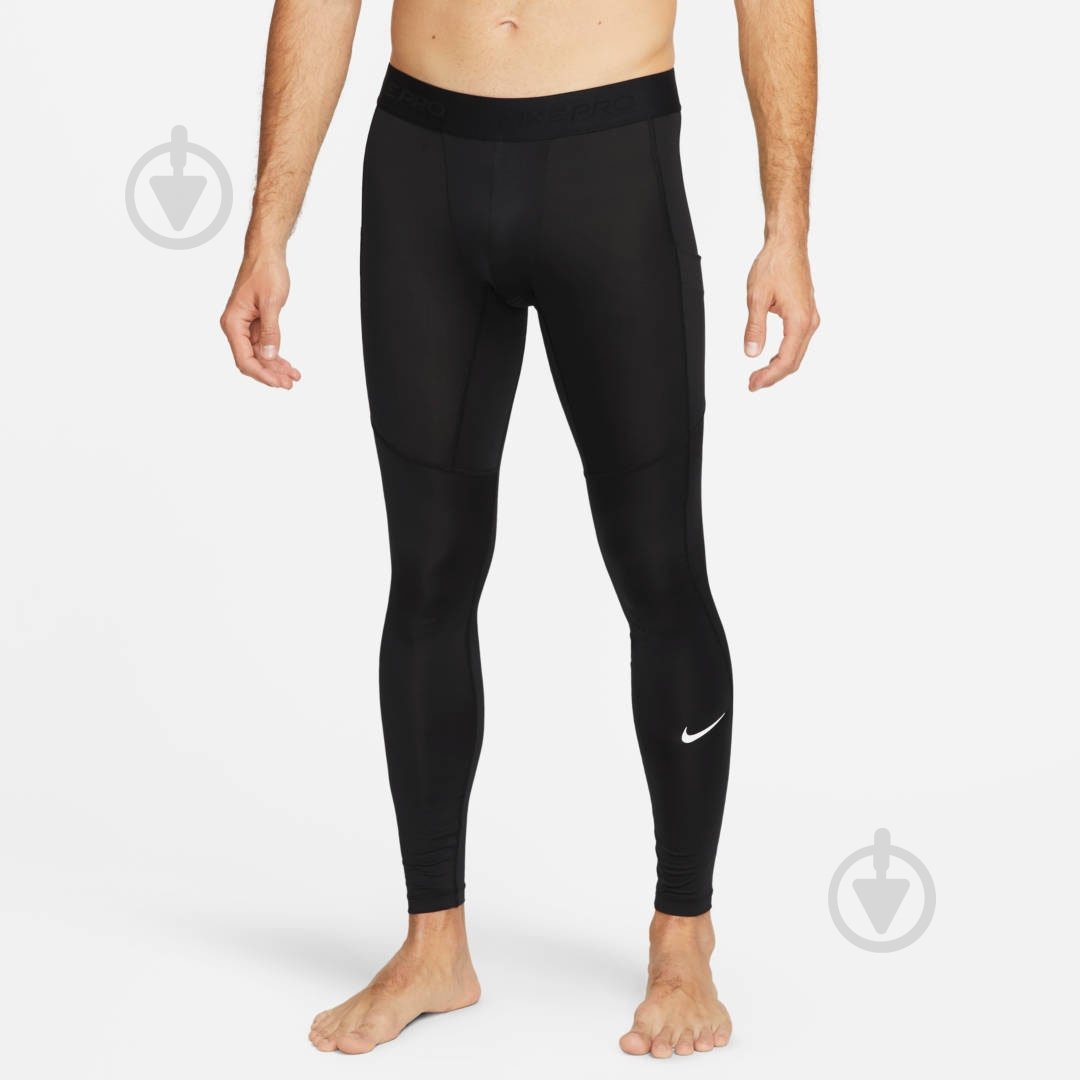 Лосины Nike M NP DF TIGHT FB7952-010 р.L черный - фото 1