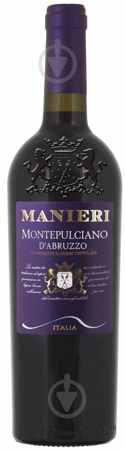 Вино Manieri Montepulciano красное сухое 0,75 л - фото 1 Вино Manieri Montepulciano красное сухое 0,75 л - фото 1