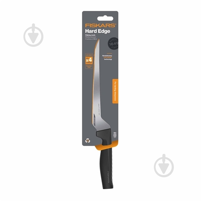 Нож филейный Fiskars Hard Edge 21,7 см (1054946) - фото 3 Нож филейный Fiskars Hard Edge 21,7 см (1054946) - фото 3