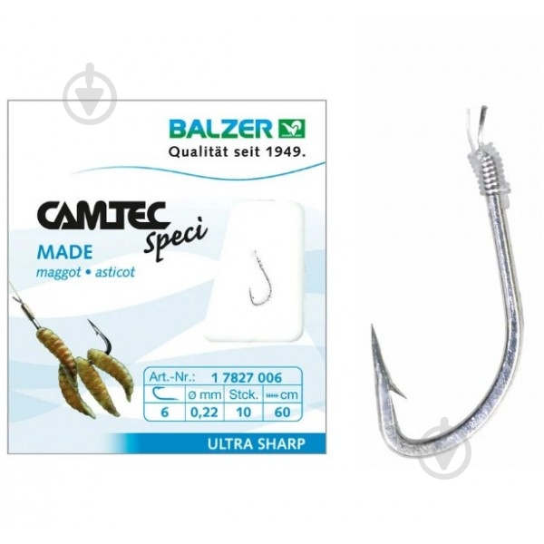 Крючок Balzer CAMTEC ОПАРЫШ №6 10 шт. - фото 1 Крючок Balzer CAMTEC ОПАРЫШ №6 10 шт. - фото 1