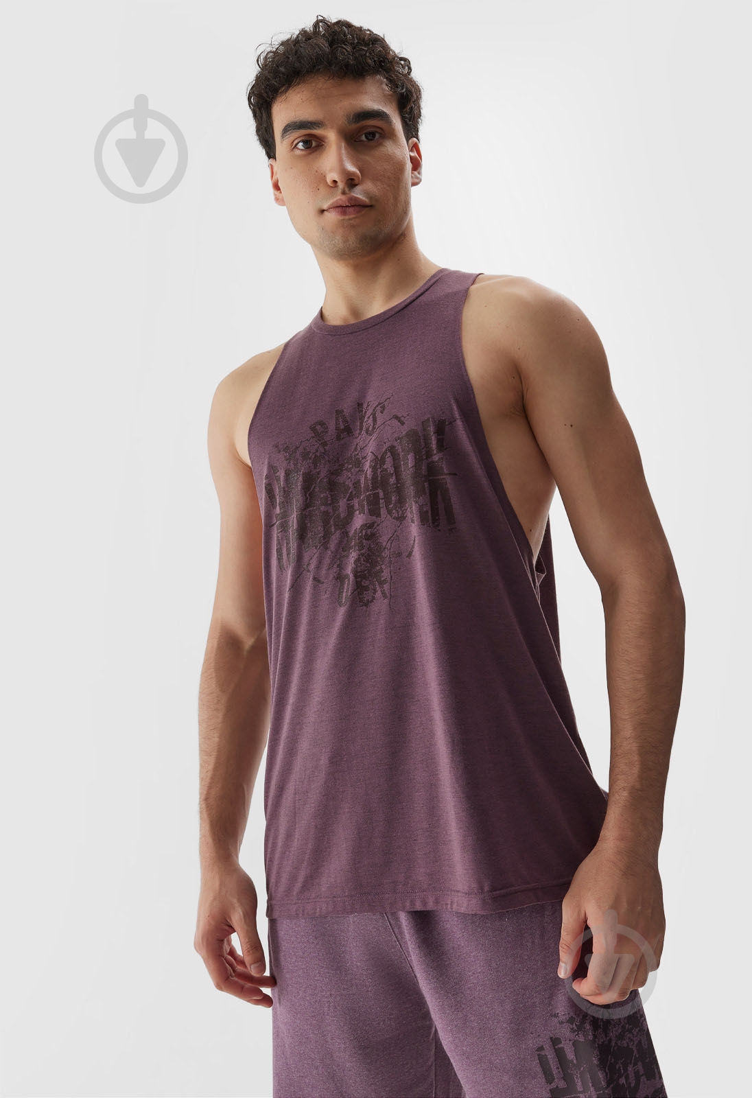 Майка 4F TSHIRT FNK M762 4FRAW23TFTSM762-60M р.M фиолетовый - фото 2