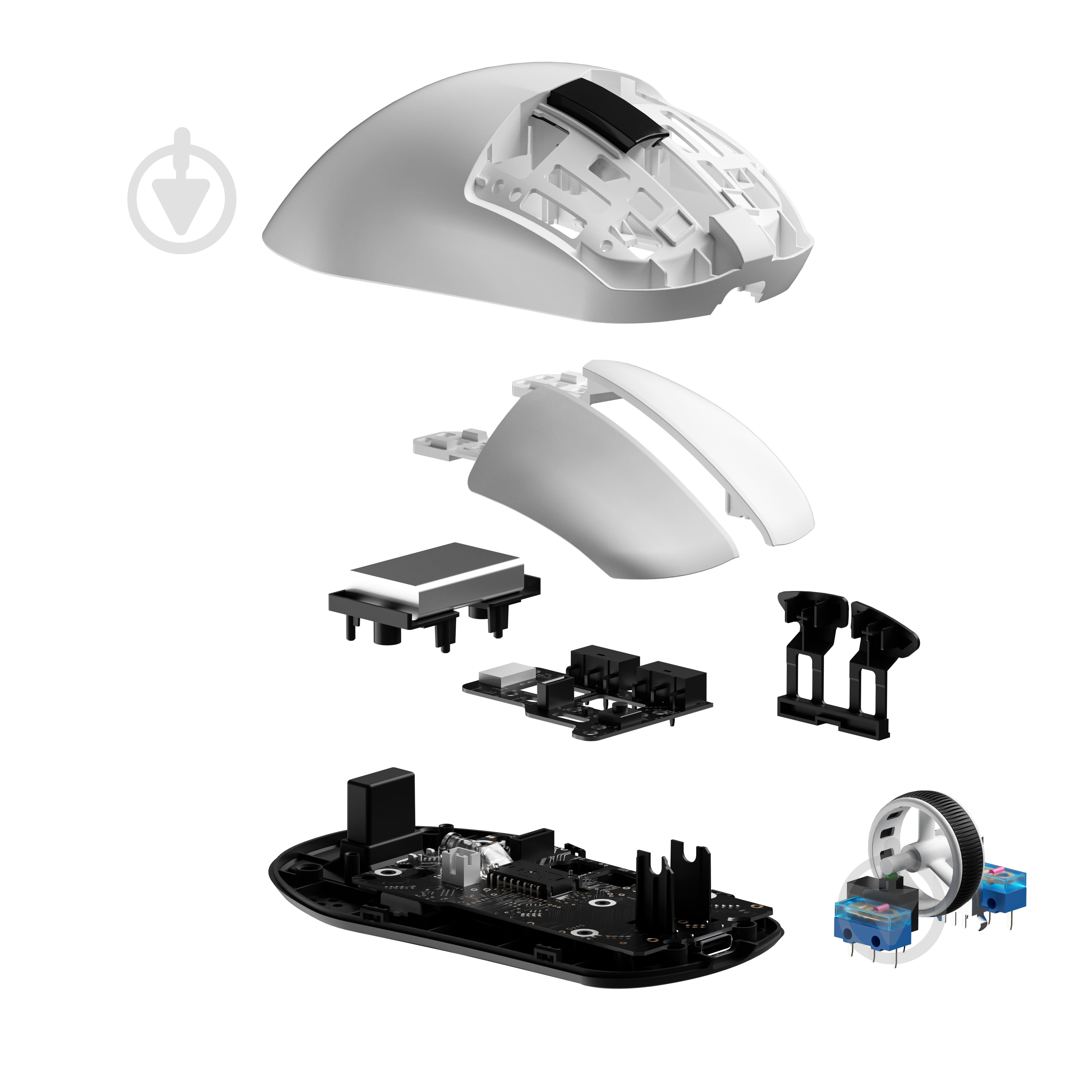 Мишка бездротова GamePro Asgard Thor white (GM023W) - фото 4 Мишка бездротова GamePro Asgard Thor white (GM023W) - фото 4