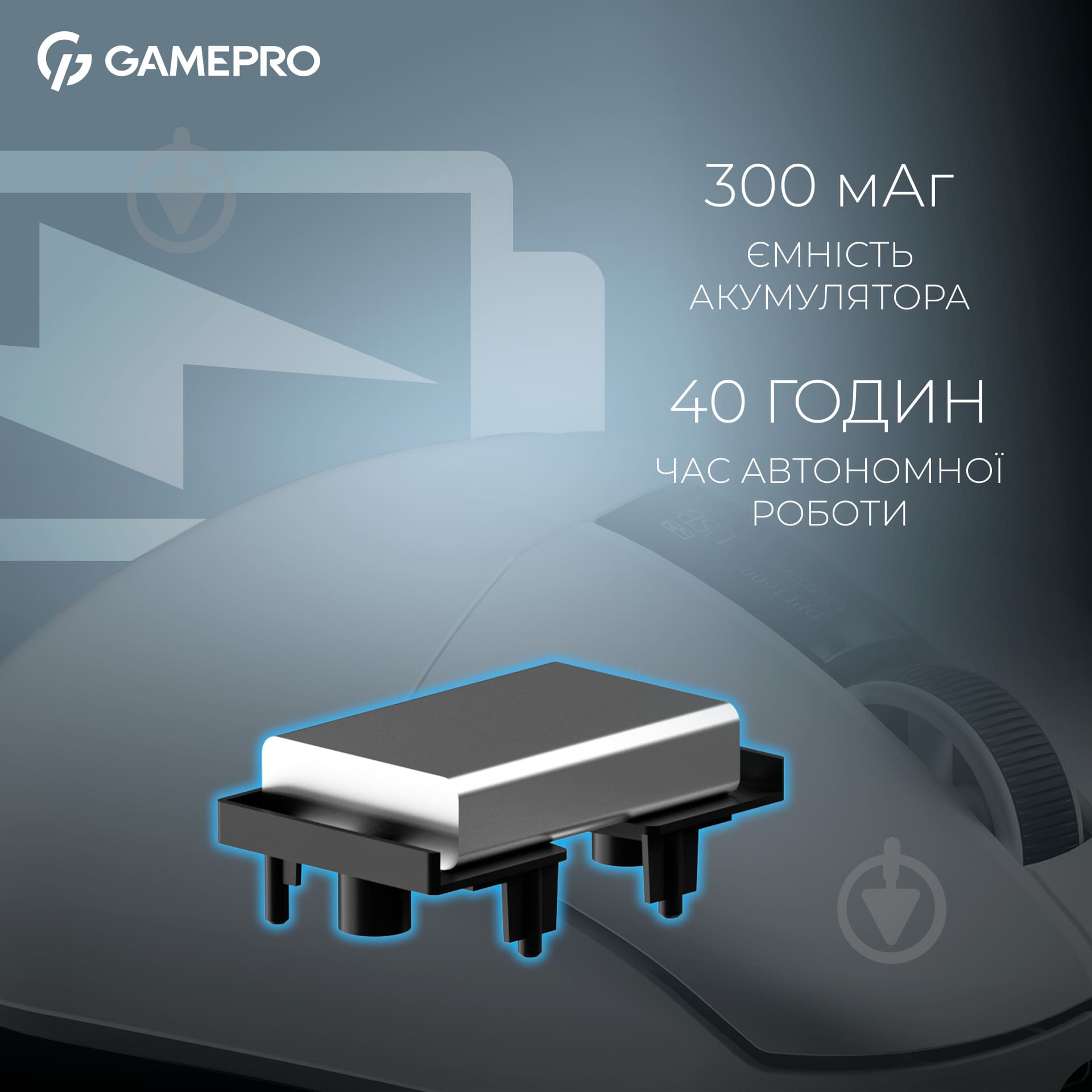 Мишка бездротова GamePro Asgard Thor white (GM023W) - фото 8 Мишка бездротова GamePro Asgard Thor white (GM023W) - фото 8