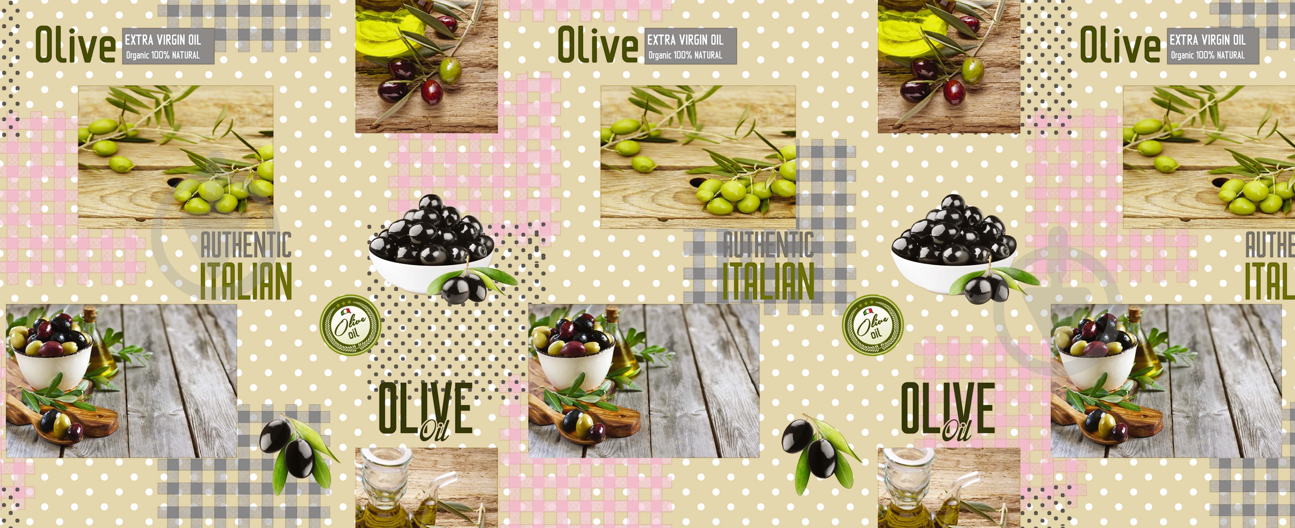 Скатерть Оливки 240x137 см с рисунком Даріана - фото 1