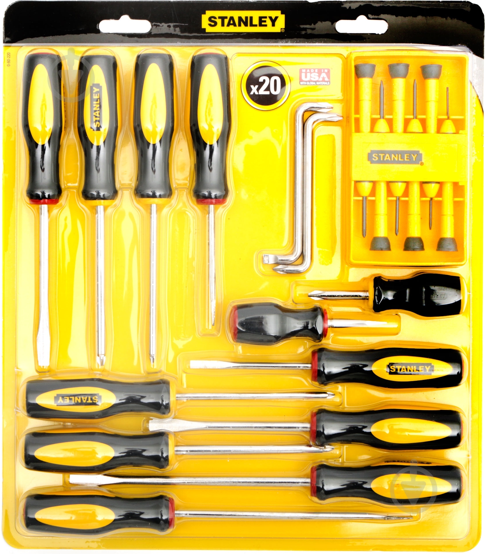 Набір викруток Stanley BASIC 0-60-220 - фото 1 Набір викруток Stanley BASIC 0-60-220 - фото 1