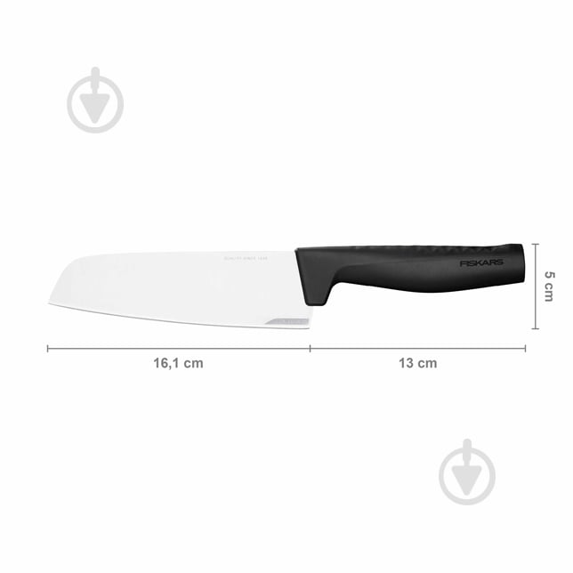 Нож сантоку Fiskars Hard Edge 16 см (1051761) - фото 2