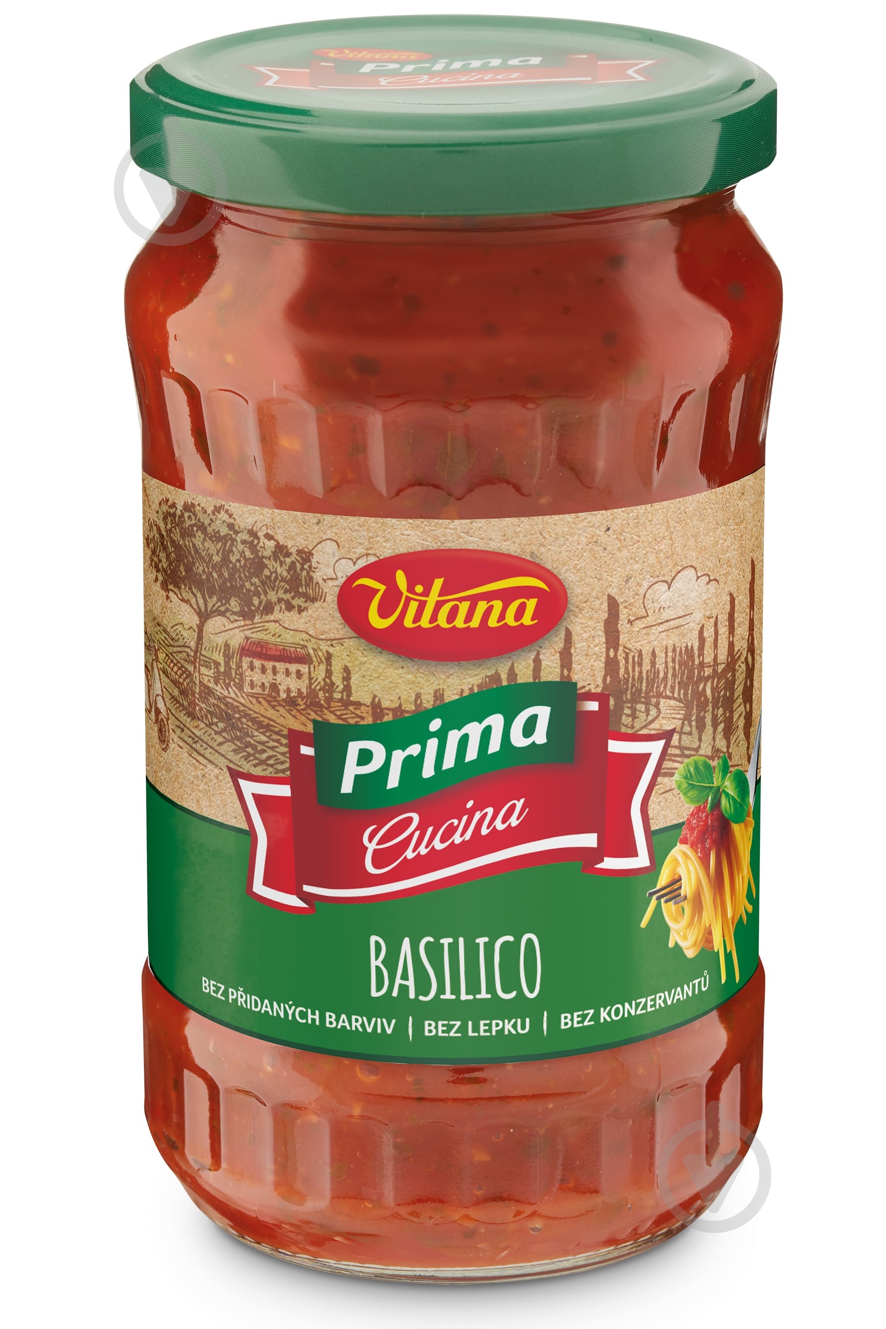 Соус ТМ Vitana Basilico 350 мл - фото 1