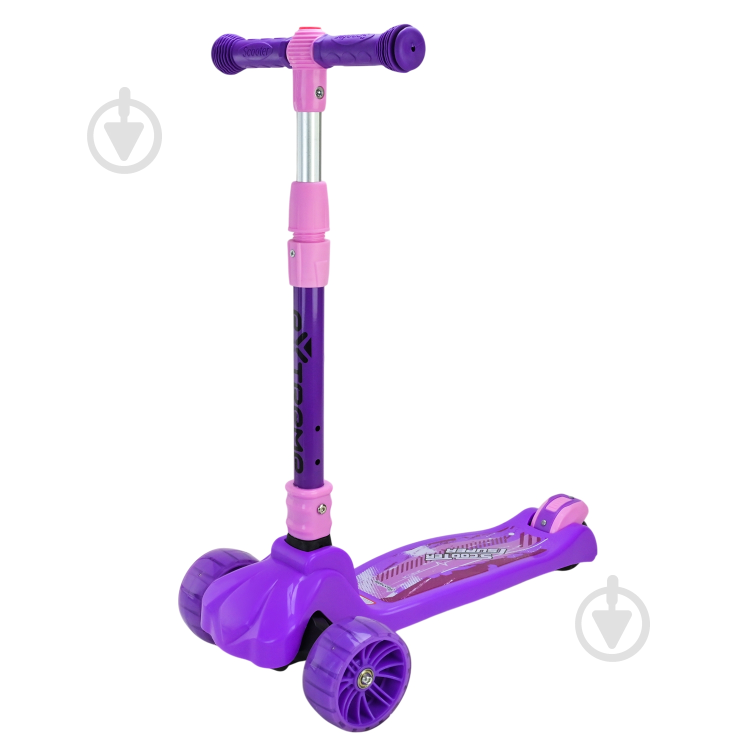 Самокат Shantou фиолетовый SC814 - фото 2