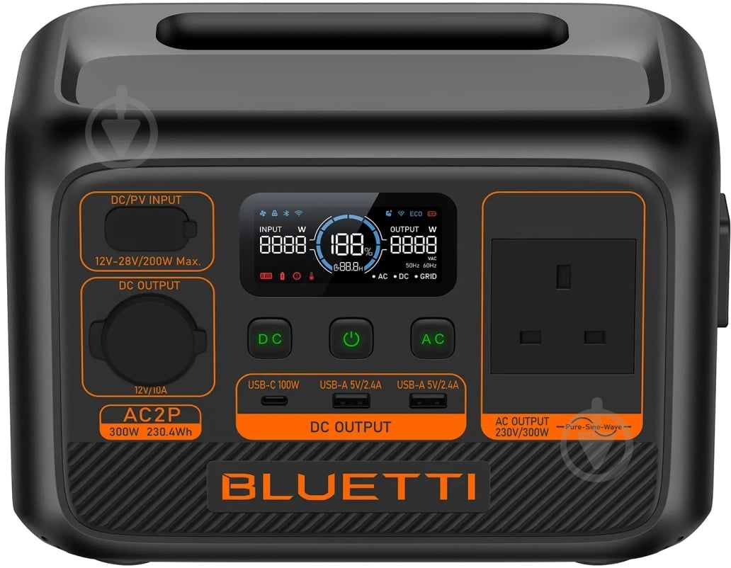 Зарядна станція BLUETTI AC2P UK Standard (230,4 Вт·год) - фото 4