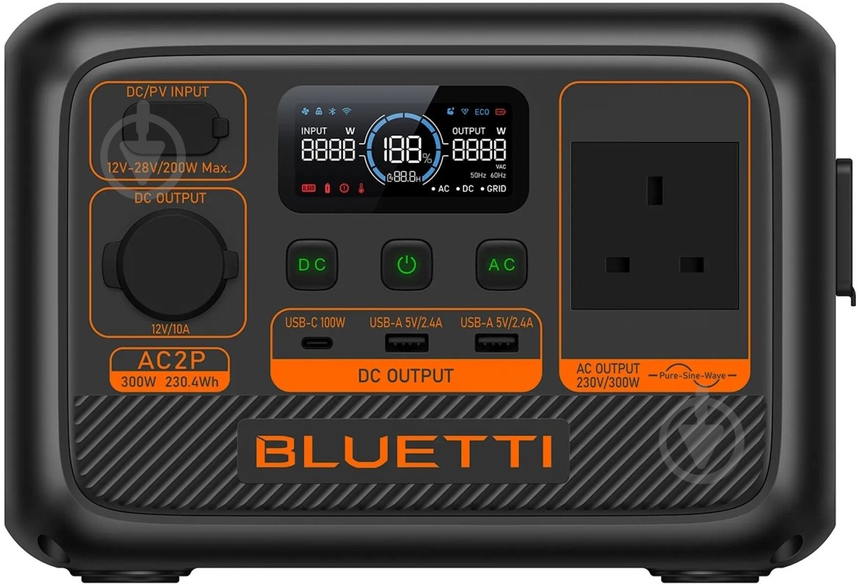 Зарядна станція BLUETTI AC2P UK Standard (230,4 Вт·год) - фото 1