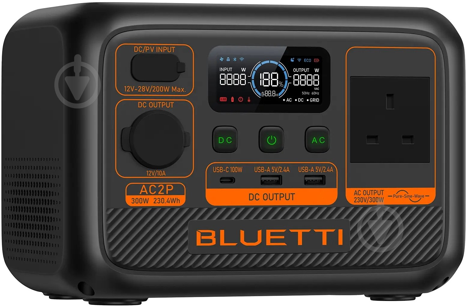 Зарядна станція BLUETTI AC2P UK Standard (230,4 Вт·год) - фото 2
