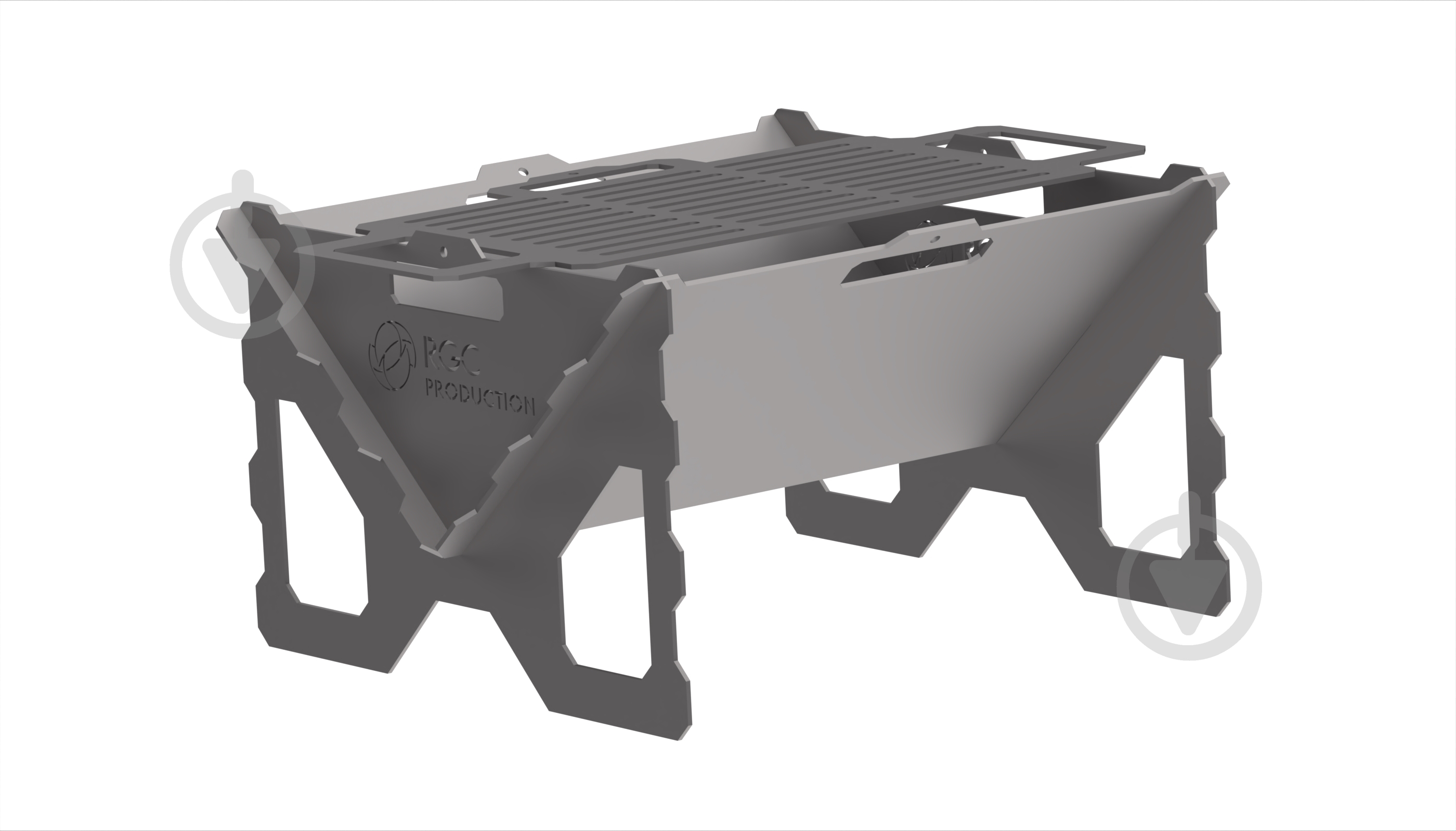 Мангал RGC Production разборный 530х400х260 - фото 2