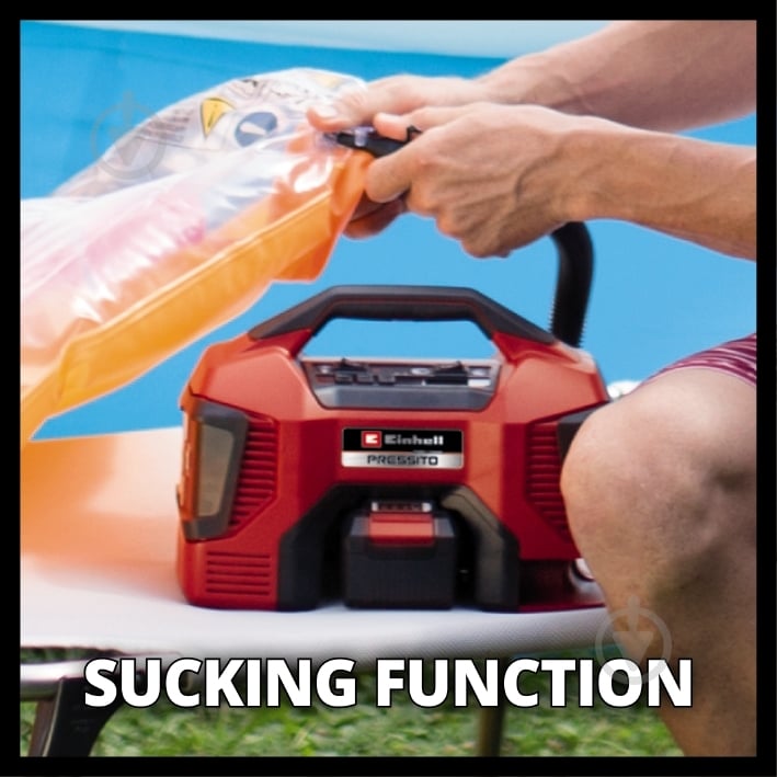 Компресcор автомобильный Einhell Germany AG PRESSITO 18/21 (4020467) - фото 6