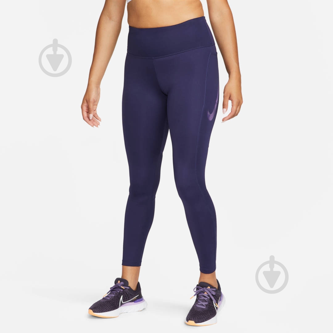 Лосини Nike W NK DF FST MR 7/8 TGHT SW HBR FB4656-555 р.XS синій - фото 1 Лосини Nike W NK DF FST MR 7/8 TGHT SW HBR FB4656-555 р.XS синій - фото 1