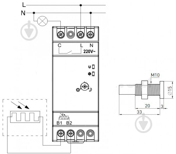 сумеречное реле E.NEXT i0310014 - фото 2