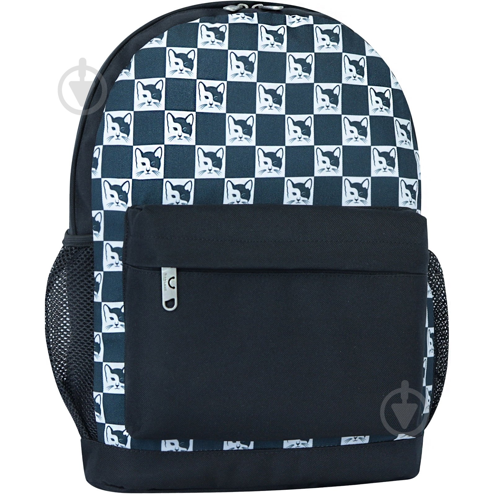 Рюкзак молодежный Bagland Cat's Chess black 17 л 533664/1367 - фото 1