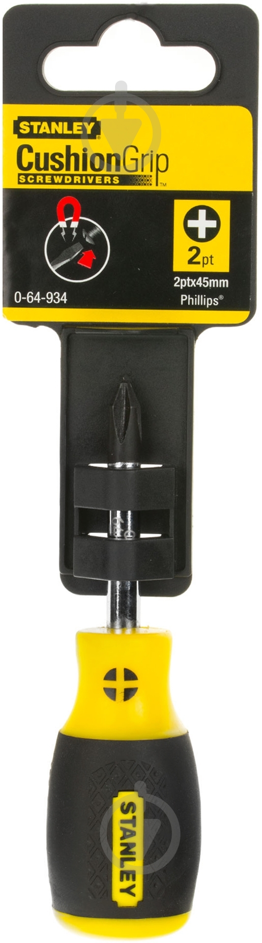Отвертка Stanley CUSHION GRIP PH2×40 мм 0-64-934 - фото 2 Отвертка Stanley CUSHION GRIP PH2×40 мм 0-64-934 - фото 2